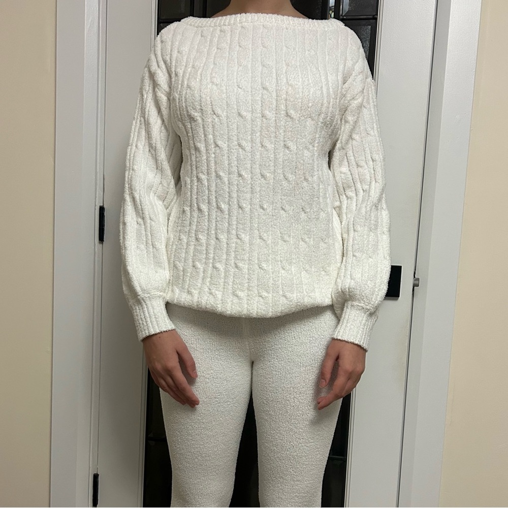 White sweater set